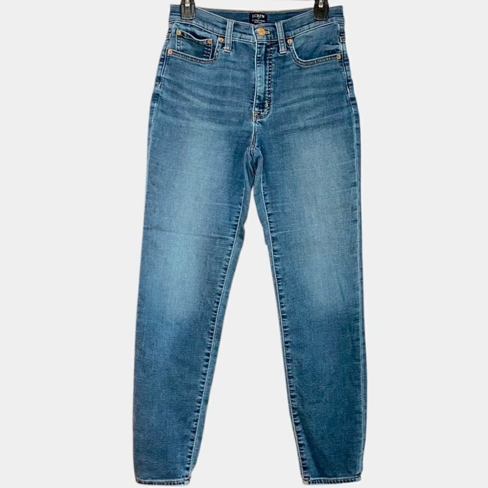 J Crew 10” High Rise Skinny Jeans in Blue Wash Women’s 27